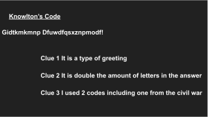 A screenshot of a code typed on a powerpoint slide